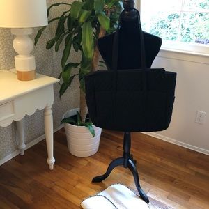 Vera Bradley-Black City Tote Diaper Bag-Like New!